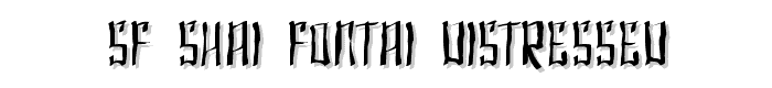 SF Shai Fontai Distressed font
